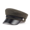 Boné elegante com viseira - estilo militar / capitão - unissex