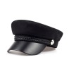 Boné elegante com viseira - estilo militar / capitão - unissex