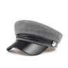 Boné elegante com viseira - estilo militar / capitão - unissex