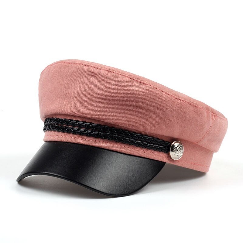 Fashionable cap with a visor - military / captain style - unisexHats & Caps