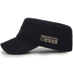 Boné plano na moda - estilo militar - estrela de cinco pontas - letras da Força Aérea dos EUA