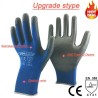 Luvas de proteção de trabalho - flexíveis - nylon / poliéster - 12 pares
