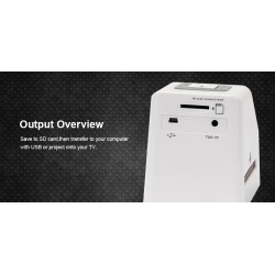 Negative film scanner - high resolution - 8-slide - digital film converter - 2.4"LCDCamera