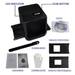 Scanner de filme negativo - conversor de filme digital - 17,9 megapixels