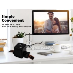 Scanner de filme negativo - conversor de filme digital - 17,9 megapixels