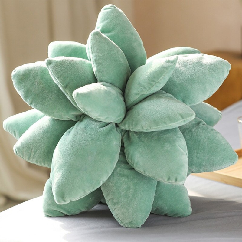 Decorative plush pillow - succulent cactus plantCushions