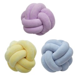 Almofada em forma de bola de nó - estilo nórdico - 18cm
