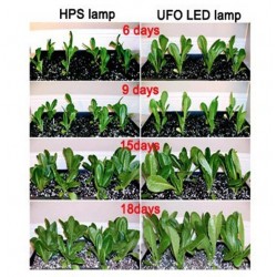 135W - Luz de crescimento LED - 3500 lúmens de espectro completo - ufo - redondo