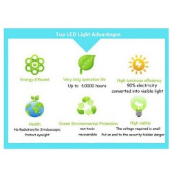 135W - Luz de crescimento LED - 3500 lúmens de espectro completo - ufo - redondo