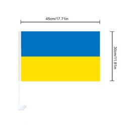 Flag of Ukraine - car decoration - 4 piecesStickers