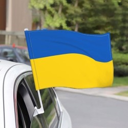 Flag of Ukraine - car decoration - 4 piecesStickers