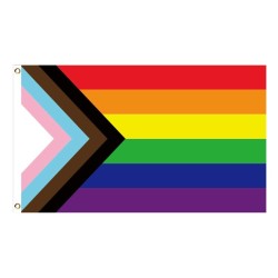 Banner pendurado - bandeira - LGBT / transgênero / pansexual / progresso / ORGULHO / arco-íris