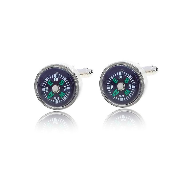 Cufflinks with working compassCufflinks