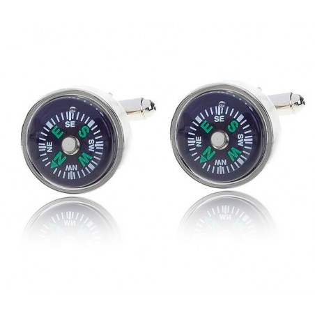 Cufflinks with working compassCufflinks