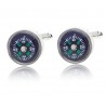 Cufflinks with working compassCufflinks