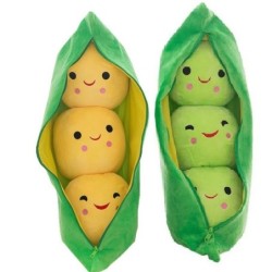 Brinquedo em forma de ervilha com bolas - estojo de pelúcia