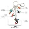 Animais do oceano esmalte - golfinho / caranguejo / cavalo marinho - chaveiro