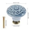 Vintage furniture ceramic knobs - handles - for cabinets / drawers - 10 piecesFurniture