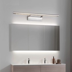 Candeeiro de parede LED moderno - luz de espelho - aço inoxidável