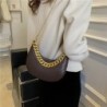 Luxuosa bolsa pequena de ombro - alças de corrente duplas
