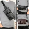 Bolsa multifuncional de ombro / cintura - uma carteira pequena - com zíperes / bolsos