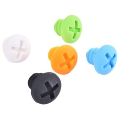 Rolha de garrafa de vinho - tampas de silicone - em forma de parafuso - 5 peças