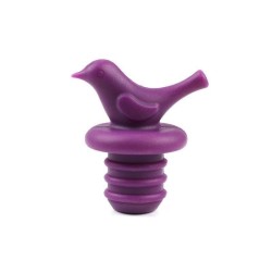 Rolha de garrafa de vinho - silicone - em forma de pássaro