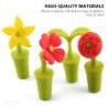 Wine bottle stopper - silicone - flowers shapedBar supply