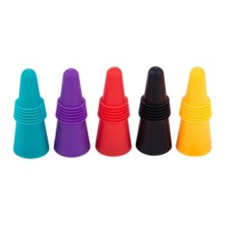 Rolha de garrafa de vinho de silicone - à prova de vazamento - reutilizável