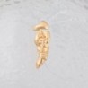 Retro golden brooch - asymmetric abstractBrooches