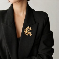 Broche dourado de esteira retrô - forma retangular abstrata