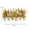 Broche vintage - 6 figuras de anjos da sorte