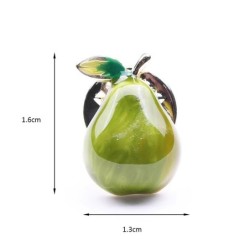 Trendy brooch with a yellow pearBrooches