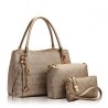 Bolsas de couro luxuosas - conjunto de 3 peças