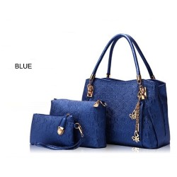 Bolsas de couro luxuosas - conjunto de 3 peças