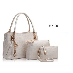 Bolsas de couro luxuosas - conjunto de 3 peças
