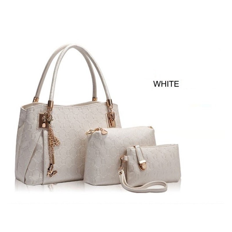 Bolsas de couro luxuosas - conjunto de 3 peças