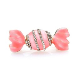 Broche em forma de doce - com strass