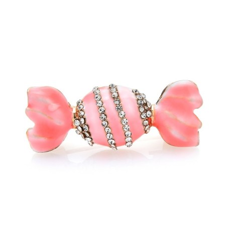 Sweet candy shaped brooch - with rhinestonesBrooches
