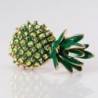 Broche elegante com abacaxi cristal verde