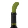 Rolha de garrafa de vinho de silicone - em forma de pepino - reutilizável