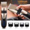 Máquina de cortar cabelo/barba profissional - aparador elétrico - 1200mAh