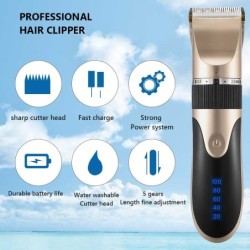 Máquina de cortar cabelo/barba profissional - aparador elétrico - 1200mAh