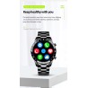 LIGE - Smart Watch luxuoso - tela de toque de círculo completo - Bluetooth - pressão arterial - à prova d'água