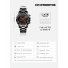 LIGE - Smart Watch luxuoso - tela de toque de círculo completo - Bluetooth - pressão arterial - à prova d'água
