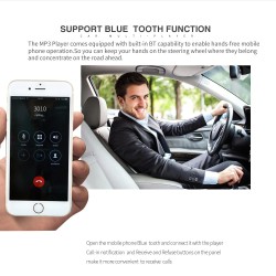 Auto-rádio Bluetooth - 1din - AUX - FM / MP3 / WMA / USB / cartão SD