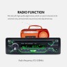 Auto-rádio Bluetooth - 1din - AUX - FM / MP3 / WMA / USB / cartão SD