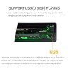 Auto-rádio Bluetooth - 1din - AUX - FM / MP3 / WMA / USB / cartão SD