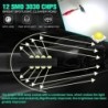 Carro de neblina / luz DRL - lâmpada LED - H3 - DC12V 3030 SMD 6000K branco - 2 peças
