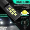 Carro de neblina / luz DRL - lâmpada LED - H3 - DC12V 3030 SMD 6000K branco - 2 peças